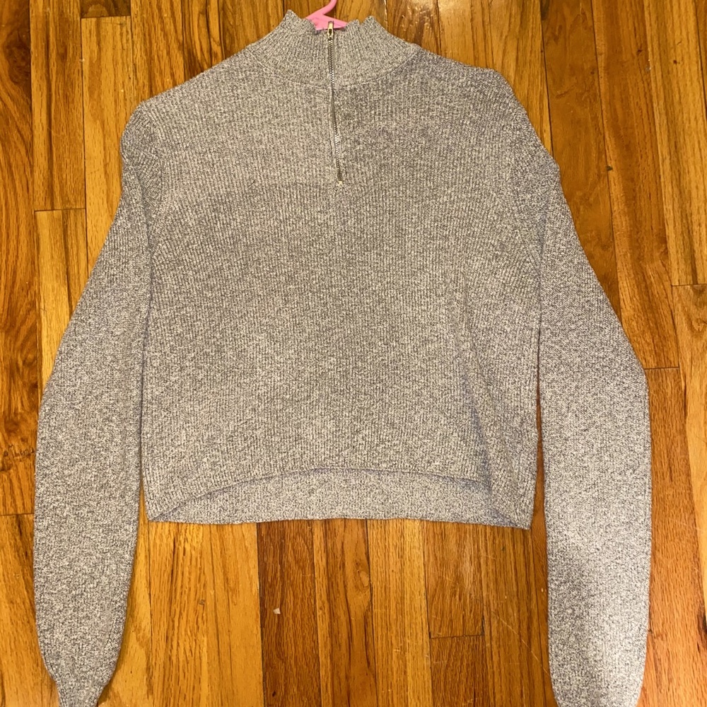 brandy melville light quarter zip